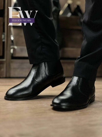 CHELSEA BOOTS – PREMIUM BLACK LEATHER WINTER COLLECTION
